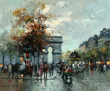 パリ Painting - AB シャンゼリゼ凱旋門 1 パリ